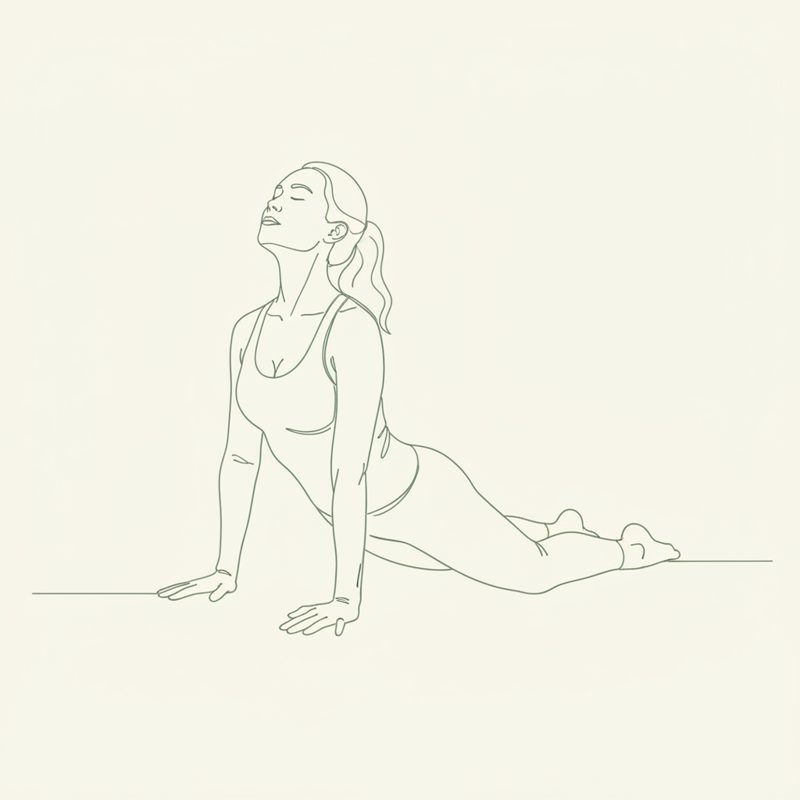 Cow Pose yoga pose illustration