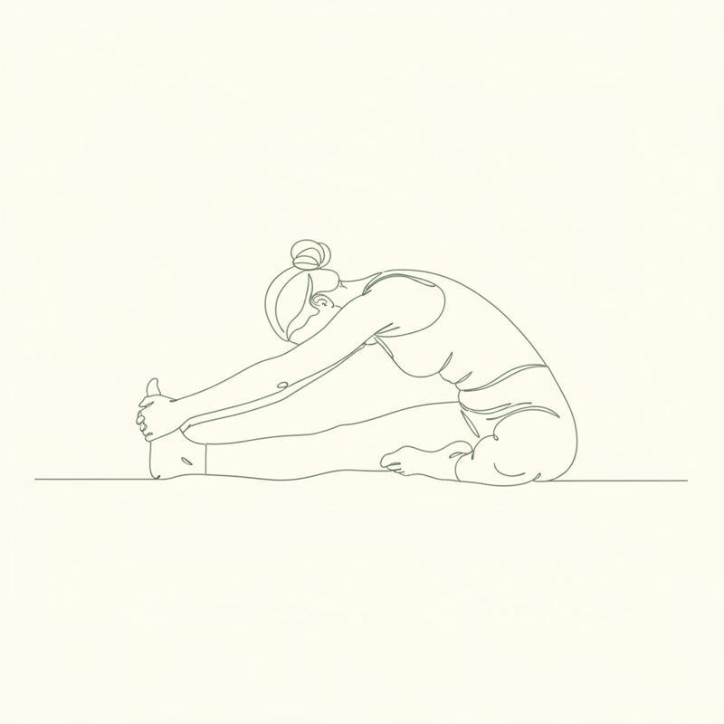 Bend to Left Leg yoga pose illustration