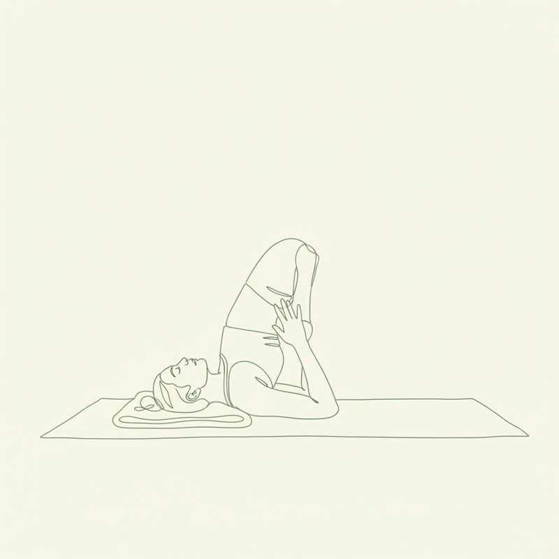 Easy Plow Pose yoga pose illustration