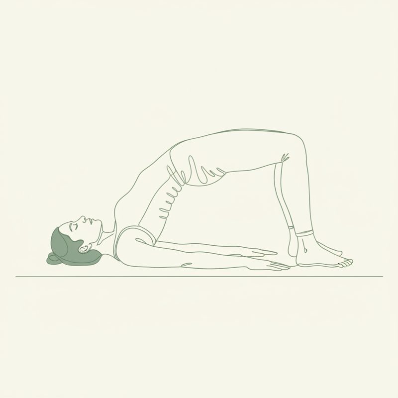 Bridge Pose yoga pose illustration