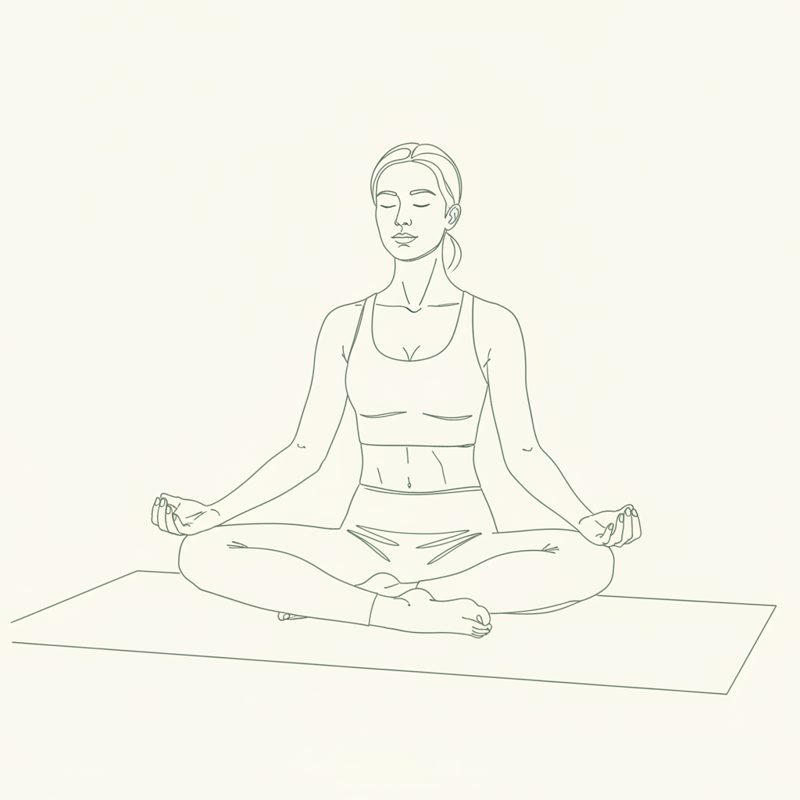 Easy Pose yoga pose illustration