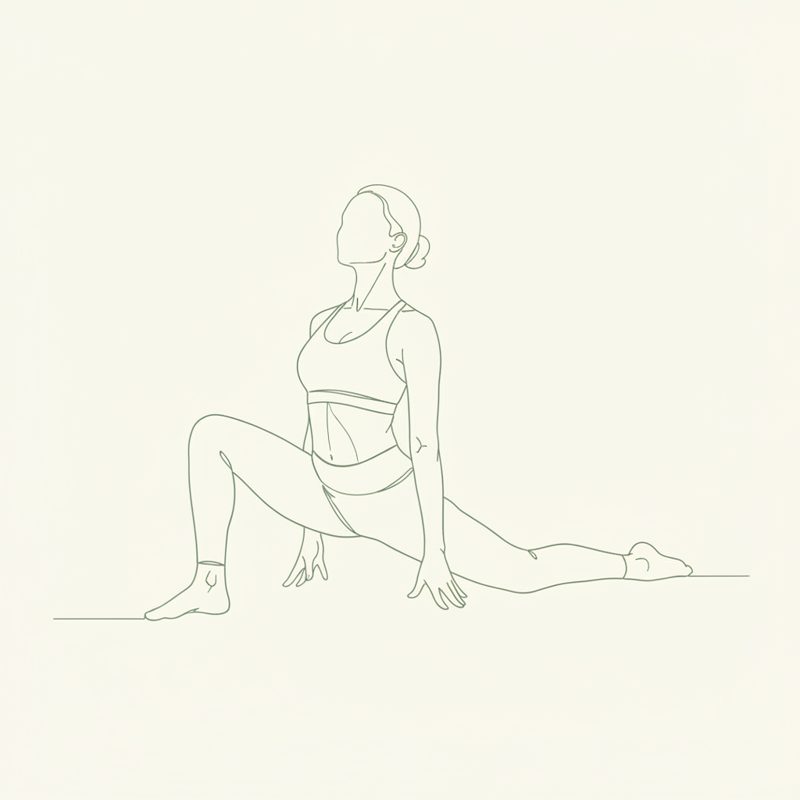 Pigeon Pose yoga pose illustration