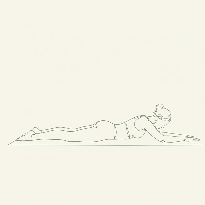 Locust Pose yoga pose illustration