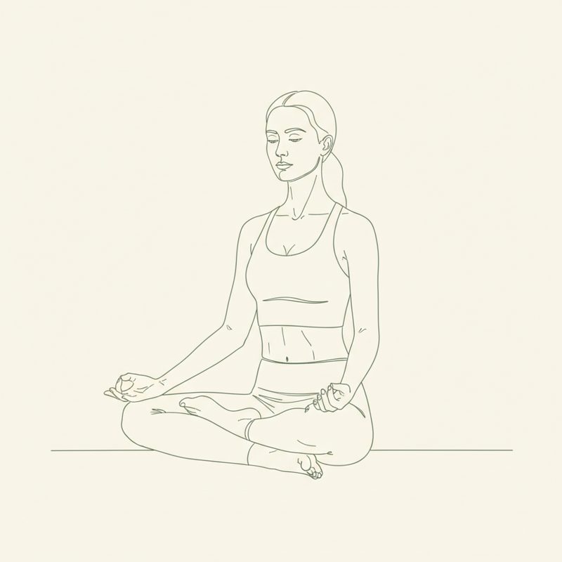 Buddhist Stupa Pose yoga pose illustration