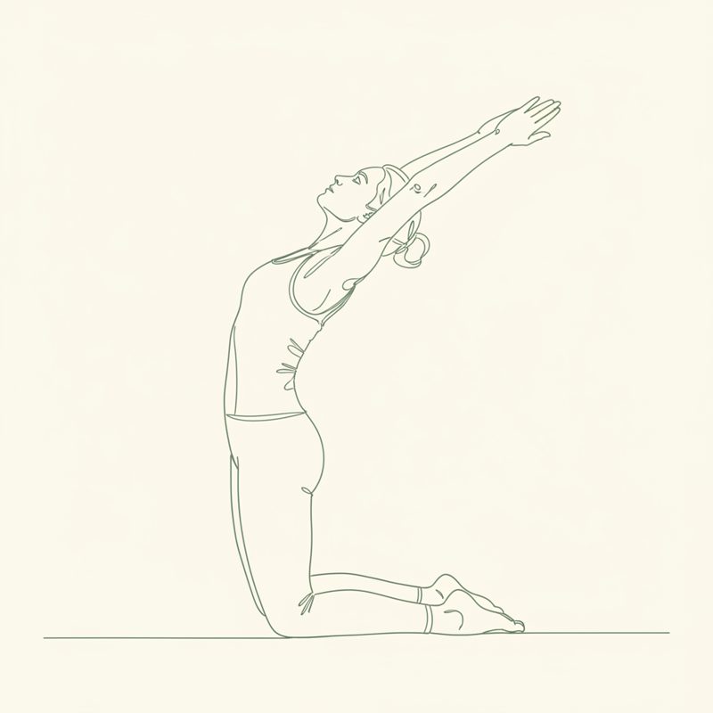 Dove Pose from Diamond Pose yoga pose illustration
