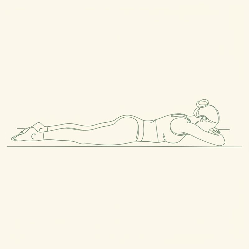 Reverse Corpse Pose yoga pose illustration