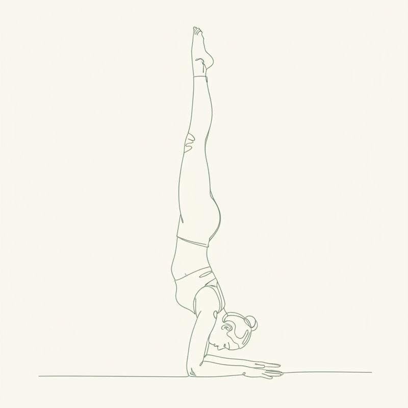 Feathered Peacock Pose yoga pose illustration