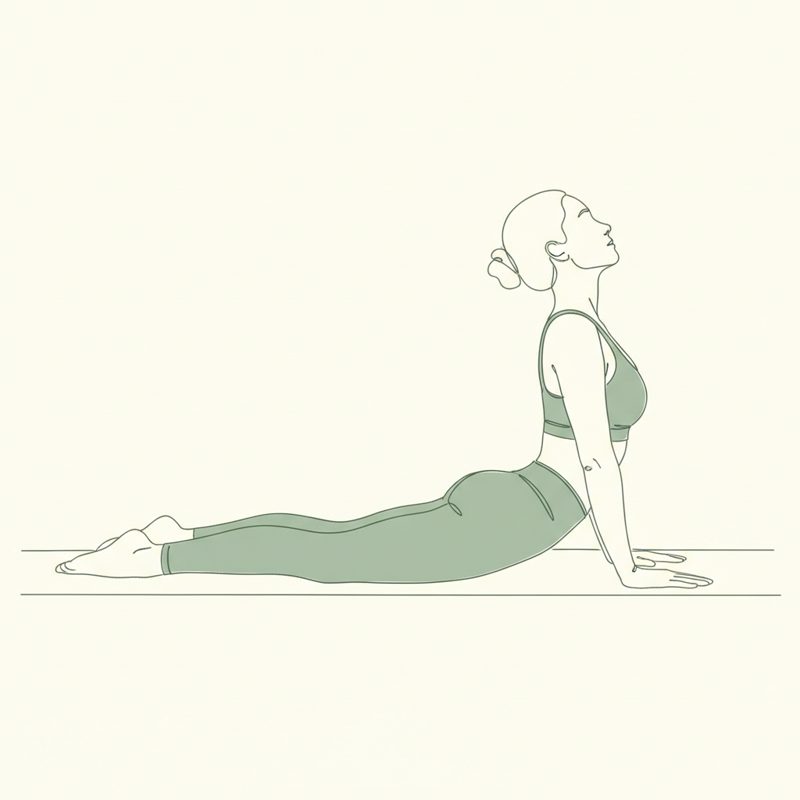 Cobra Pose yoga pose illustration