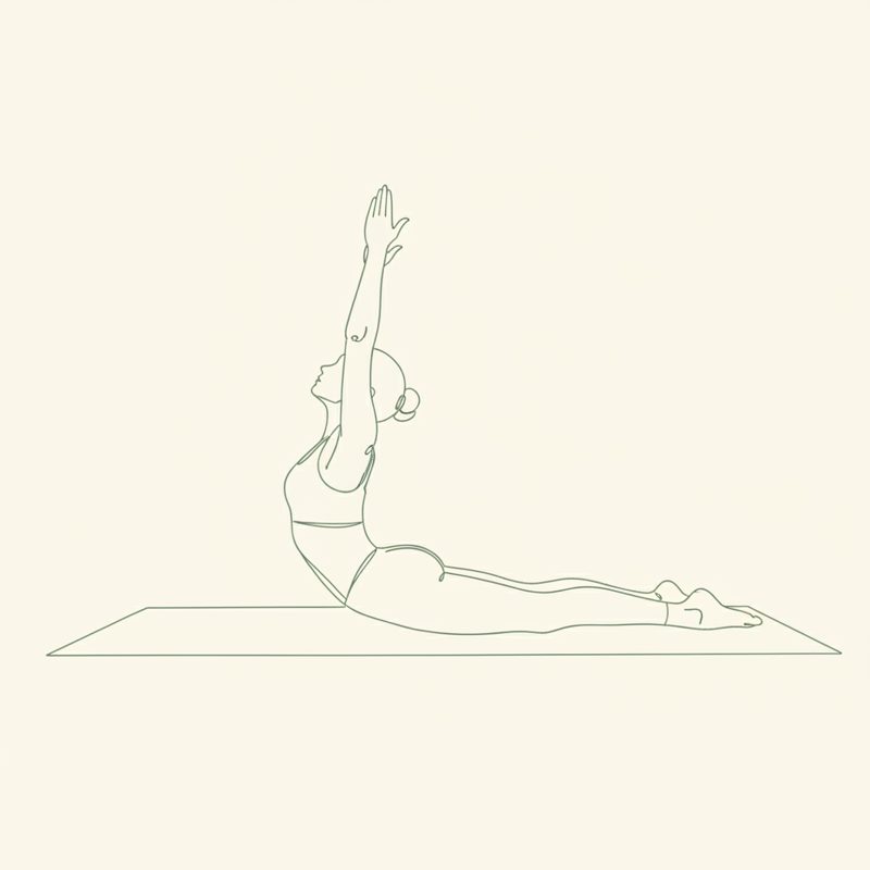 Bridge Pose on Elbows yoga pose illustration
