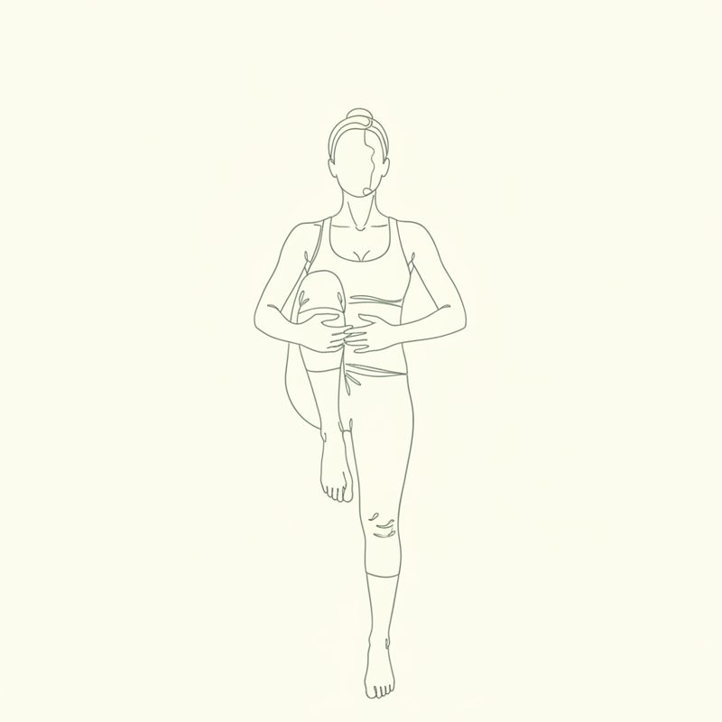 Left Leg Wind Freeing Pose yoga pose illustration