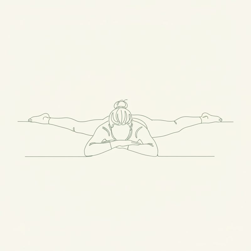 Crocodile Pose yoga pose illustration