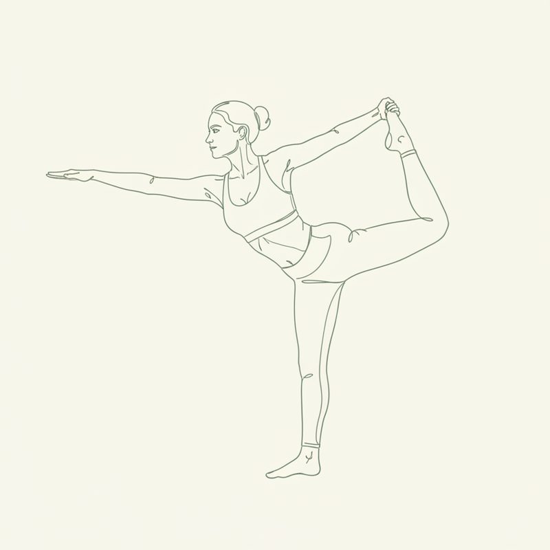 Lord of the Dance Pose (Right) yoga pose illustration