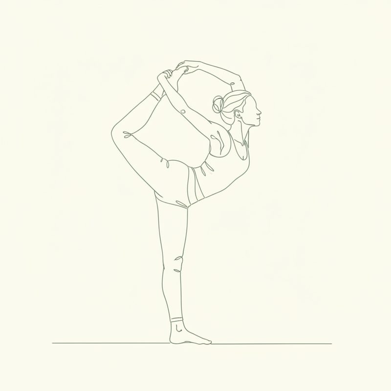 Standing Lord of Dance Pose with Right Foot Near the Head yoga pose illustration