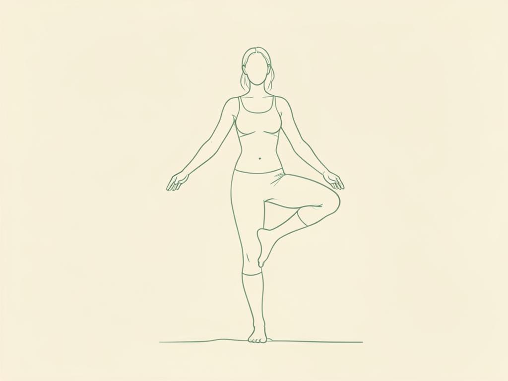 Advanced Extended Left Hand to Big Toe Pose yoga pose illustration