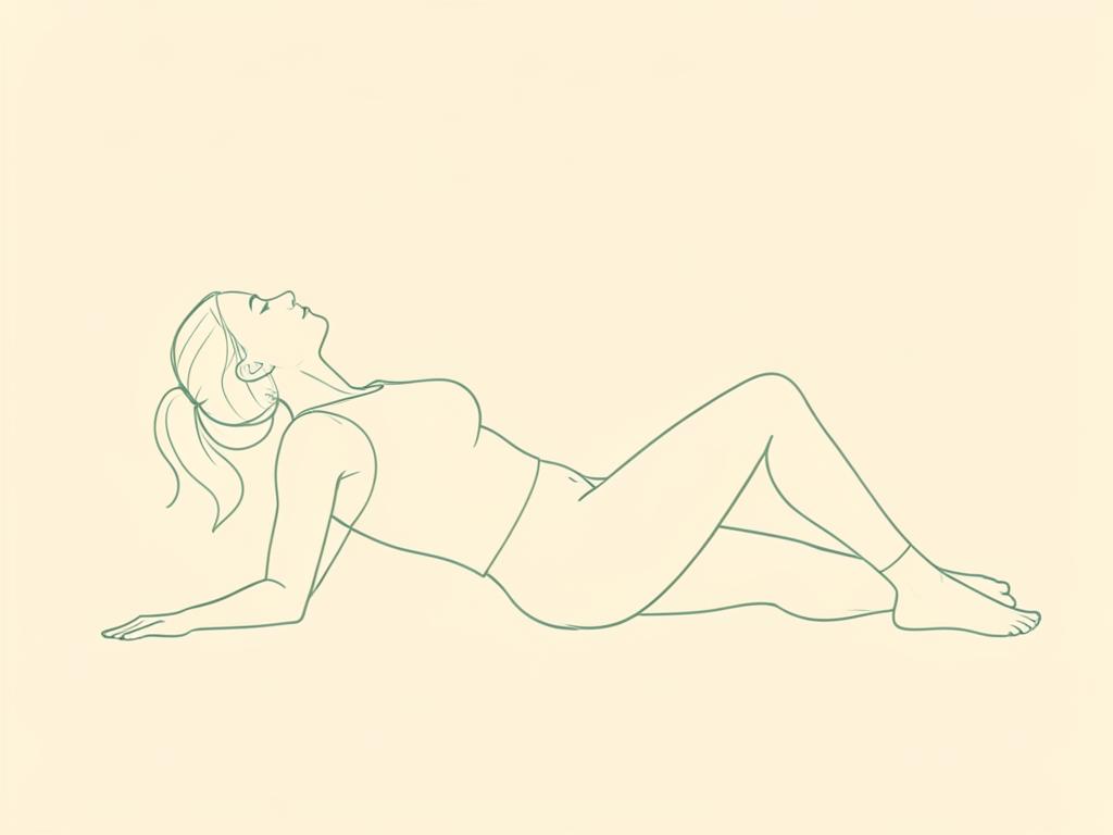 Corpse Pose yoga pose illustration