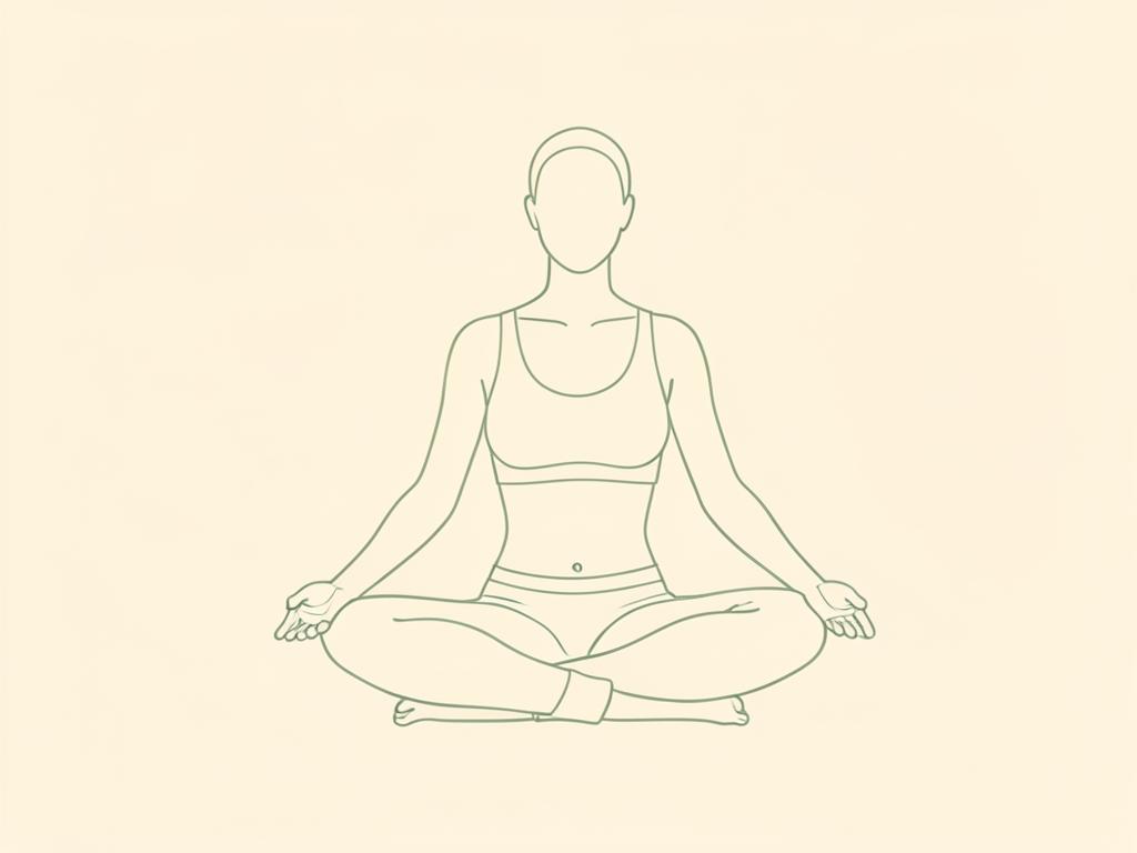 Bend to Left Leg with Rotation yoga pose illustration